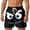 Black, variant on Men Shorts Casual Men's Funny Cartoon Character Print Casual Summer Shorts Comfortable Elastic Waist Breathable Outdoor for Daily and Vacation Black L