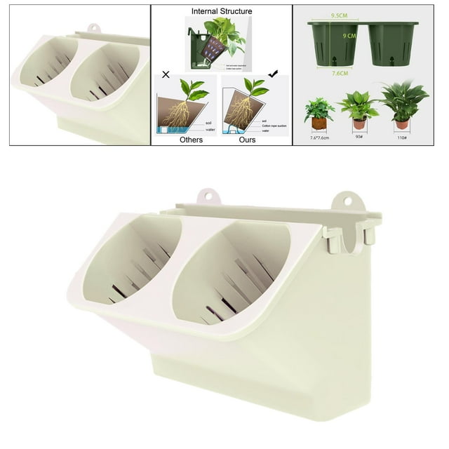 Caja Vertical con de jardín para jardinería exterior e interior perfecta para cultivar flores de hierbas y verduras invernadero - Beige CUTICAT Jardinera de pared