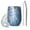 Blue Paisley Pattern, variant on 12oz Stemless Wine Tumblers Blue Paisley Pattern Vacuum Insulated Stainless Steel Travel Tumbler Cups Mug with Lid and Straw for Champaign,Cocktail,Beer with Cleaning Brush