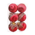 thumbnail image 4 of Adornos de Bolas de Navidad Perfecl 6x Rojo 8cm, 4 of 8