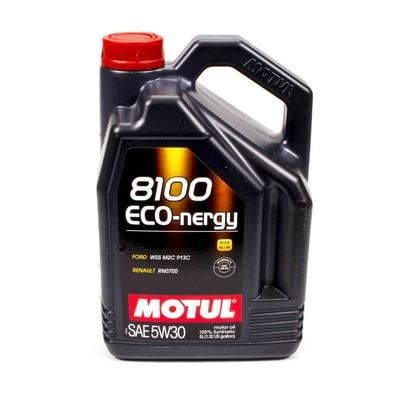 Motul Usa MTL102898, 8100 Eco-Nergy 5W30 Oil 5 Liters Performance Racing