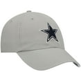 thumbnail image 3 of Men's '47 Gray Dallas Cowboys Primary Clean Up Adjustable Hat, 3 of 4