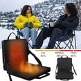 thumbnail image 2 of Portable Stadium Seat Heated Seat Cushion Extra Wide Heated Stadium Seat Upgrade 3 Level Heated Folding Chair For Bench Bleachers (power Bank Not Incl, 2 of 5