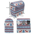 thumbnail image 4 of Christmas Stand Mixer Cover, Traditional Folkloric Knit Style Image Holiday Seasonal Design Celebration Theme, Kitchen Appliance Organizer Bag Cover with Pockets, 5 Quarts, Red Blue, by Ambesonne, 4 of 4