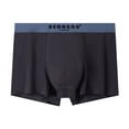 thumbnail image 2 of XL-4X Plus Size Underwear for Men Big & Tall Cotton Boxer Briefs Mens Casual Color Block Breathable Stretchy Slim Mid Waisted Athletic Workout Boxers, 2 of 6