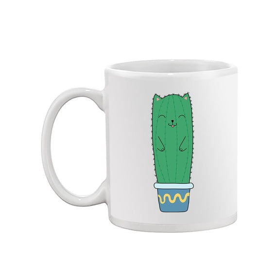 Cute Cactus Kitten Mug - SPIdeals Designs,