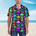 thumbnail image 3 of Mens Casual Hawaiian Shirts Short Sleeve Button Down Beach Shirts Shirts, 3 of 8