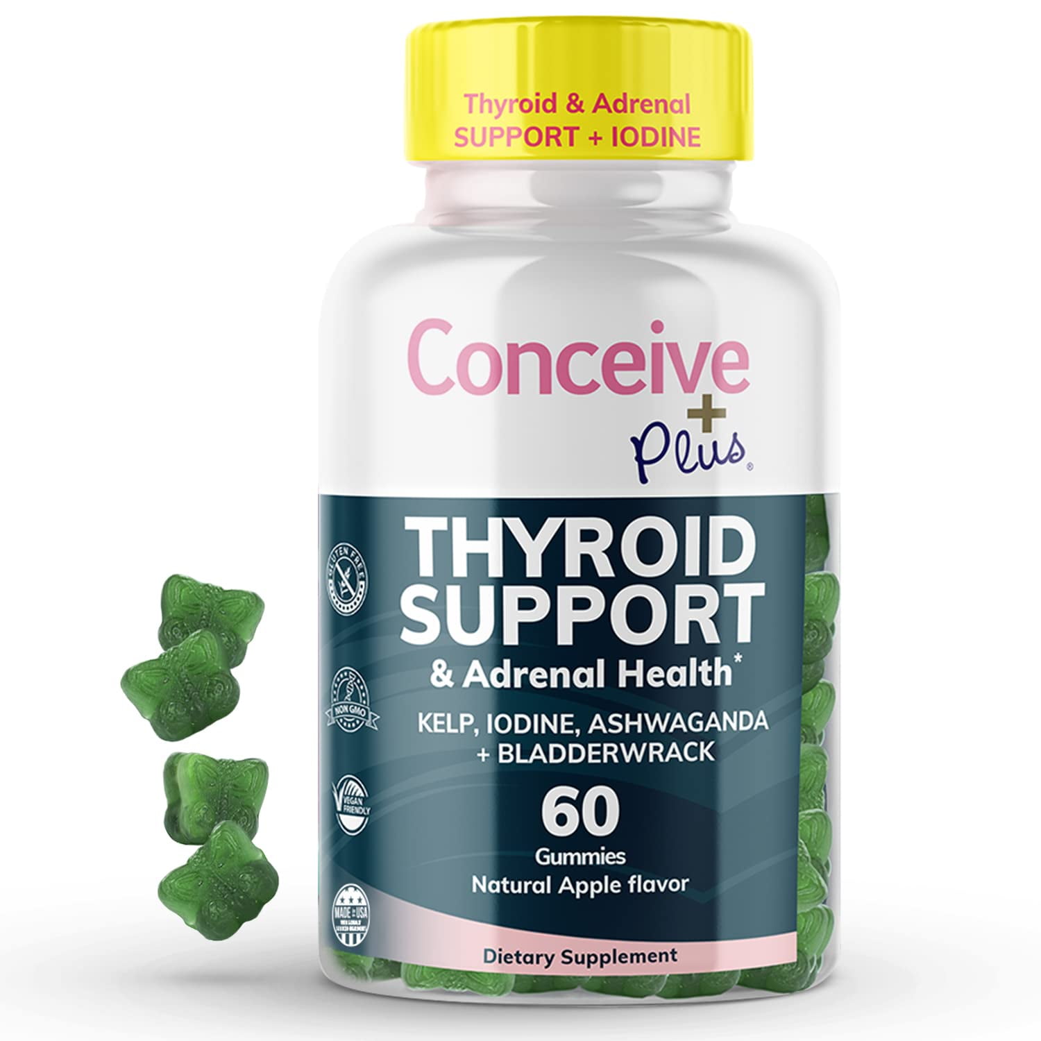 Conceive Plus Thyroid Support Thyroid Support with Iodine, Kelp