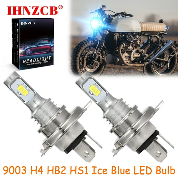 IHNZCB For Honda CRF250L CX500C CX500D CX500TC - 2X HS1 9003 H4 HB2 LED Headlights Bulb 55W Ice Blue YTL,Motorcycle Light,Y21