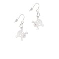 thumbnail image 2 of Acrylic Small Clear Skull Heart French Earrings, 2 of 4