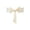 Beige, variant on 4 Pcs Christmas Chair Bows, 15.7 x 5.9in Large White Bows, Chair Back Sashes for Dining Room, Kitchen, Holiday Party and Christmas Decorations