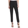 thumbnail image 1 of DKNY SPORTSWEAR Missy Foundation Pantalones de vestir ajustados y recortados para mujer Negro 14, 1 of 2