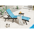 thumbnail image 6 of AECOJOY Outdoor Lounge Chair with Adjustable Positions, Aluminum Chaise Lounge Outdoor for Pool, Garden, Beach, Blue, 6 of 8