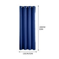 thumbnail image 3 of CasaChic 63x52 Inch Elegant Bedroom Curtain Panel Pair - Blackout, Soundproof, Easy - Install for Cozy & Quiet Sleep, 3 of 7
