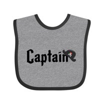 Inktastic Captain with pirate hat Boys or Girls Baby Bib