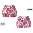 thumbnail image 5 of Vsdgher Cute Girl print Workout Shorts for Women Seamless Soft Smooth Gym Yoga Scrunch Active Exercise Fitness Shorts, 5 of 8