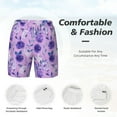 thumbnail image 5 of Balery Violet Mens Swim Trunks Swim Shorts for Men Quick Dry Inseam Beach Shorts with Compression Liner Pocket-X-Large, 5 of 9