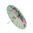 thumbnail image 1 of Chinese Silk Cloth Umbrella Parasol 33 Inch Diameter, 1 of 8