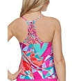 thumbnail image 3 of Raisins MULTI Juniors' Printed Curitiba Macrame-Back Tankini Swim Top, US Medium, 3 of 3