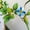 Blue Daisy, variant on Artificial Daisy Garland with Fairy Lights Greenery Rose Leaves Sprigs Vine Plant Blue Chrysanthemum Flower Dense Green Leaf Hanging Wreath for Home Garden Wedding Party Christmas Decoration