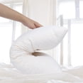 thumbnail image 4 of Almohada de lujo para dormir alternativa, almohada de memoria de rebote lento, almohada de hotel de terciopelo de plumas, 4 of 9