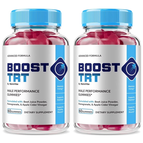 (2 Pack) Boost TRT – Original BoostTRT Gummies with a Natural Daily Blend for Energy & Wellness | Great-Tasting, Easy-to-Chew Gummies (120 Gummies)