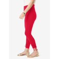 thumbnail image 3 of Roaman's Women's Plus Size Side Tie Ruched Capri, 3 of 3