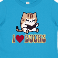 thumbnail image 4 of Inktastic I Love Books Reading Cat Girls Toddler T-Shirt, 4 of 5