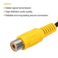 thumbnail image 4 of Conector adaptador de enchufe RCA hembra amarilla de 6 pulgadas a cable desnudo extremo abierto, paquete de 4, 4 of 6
