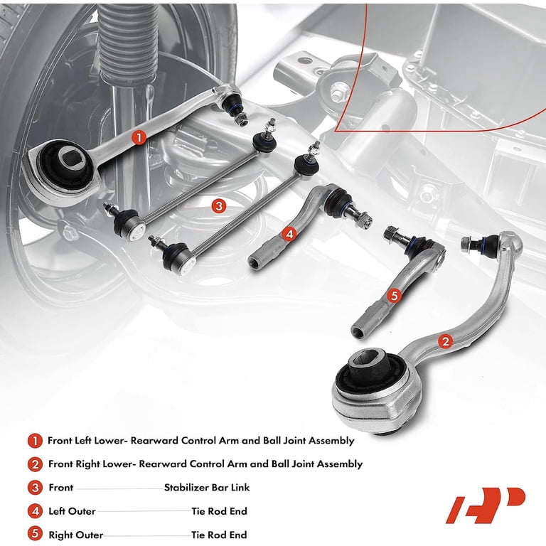 HAWK BROTHER Front Suspension Kit Upper & Lower Control Arm Ball Joint Replacement HAWK BROTHER Front Suspension Kit Upper & Lower Control Arm Ball Joint Replacement