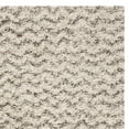 thumbnail image 5 of SAFAVIEH Hudson Merrilyn Chevron Shag Area Rug, Ivory/Grey, 5' x 5' Square, 5 of 7