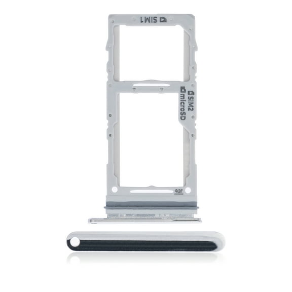 Replacement Dual Sim Card Tray Compatible For Samsung Galaxy A71 5G (A716 / 2020) (Prism Cube Sliver)