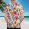 thumbnail image 6 of High Quality Hawaiian Shirts for Men Short Sleeve Aloha Beach Shirt Floral Summer Casual Button Down Shirts Blouses 7JKTBL, 6 of 7