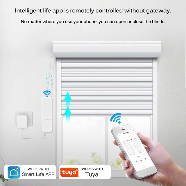 Smart Store Rideau Moteur Commande Vocale APP Contrôle Soutenu Rouleau Rideau Moteur Contrôleur Compatible pour Tuya APP