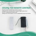 thumbnail image 4 of 6X Universal Ceiling Fan Remote Control Kit Replacement, 6-Speed & Timing, Remote Replacement for DC Ceiling Fan Light, 4 of 9