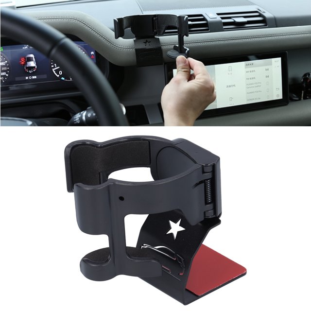 Akozon Soporte para teléfono para automóvil Ventilación de aire Soporte de montaje para teléfono móvil Soporte de aleación Soporte para teléfono para tablero para Defender ANGGREK Otros