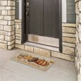 CHEEPUM Football Pumpkin Door Mat Entrance Carpet Autumn Farmhouse Home