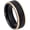 Black/Rose Gold, variant on Hammered Black Tungsten Carbide Mens Wedding Band, 8mm Anniversary Ring size 11