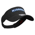 thumbnail image 4 of Missouri Typography Logo Embroidered Cotton Twill Sun Visor - Black OSFM, 4 of 5