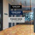 thumbnail image 3 of Signs ByLITA Standard Please Sign All Guests In Door or Wall Sign Easy Installation | Shared Accommodation | Sign for Home, Business, AirBNB and Office Spaces Sign (Brushed Gold) - Medium, 3 of 9
