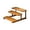 B, variant on 3-Tier Bamboo Step Shelf Organizer Spice Rack Organizer Stable Bamboo Tiered Organizer for Home Use Living Room Decor Display Shelf