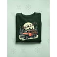 thumbnail image 3 of Santa's Vintage Christmas Truck Men's Sweatshirt, 3 of 4