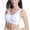 White, variant on Fesfesfes Women Sport Bras Wireless Non-Marking Adjustable Yoga Sports Bra Sale on Clearance