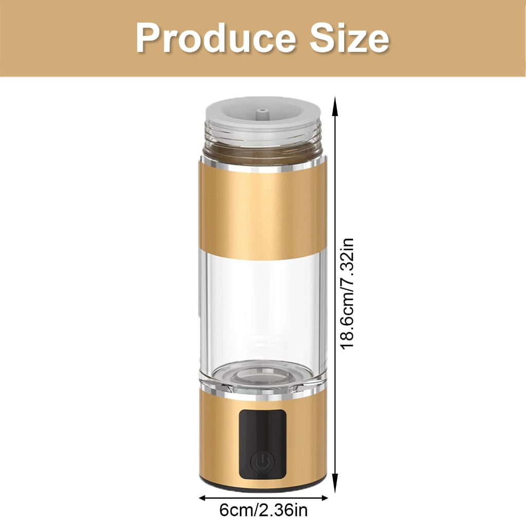 Fashion 200ml Water Cup USB Electric Hydrogens Rich Water Generator Bottle Glass Texture Perfect for Various Environment