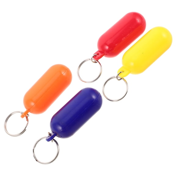 TABLZONE 4pcs Floating Key Keychain for Small Items Assorted Colors Ideal for Water Activities