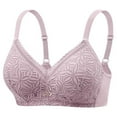 thumbnail image 1 of DPTALR Woman's Solid Color Lace Thin Style Ventilate Back Buckle Bra Steel Rim, 1 of 6