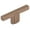 Satin Bronze, variant on Schaub And Company 20010-MB Quadrato 2-1/2" "T" Bar Industrial Luxury Modern Diamond