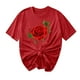 thumbnail image 1 of Camisetas de Manga Corta para Mujeres, Camiseta de Cuello Redondo Impresa de Moda, Primavera Y Verano Casual, 1 of 8