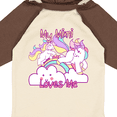 thumbnail image 4 of Inktastic My Mimi Loves Me Unicorn Girls Long Sleeve Baby Bodysuit, 4 of 5
