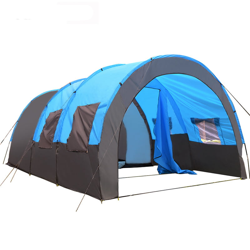 8-10 People Outdoor Camping Tent Waterproof Privacy Family Hiking Travel Shelter